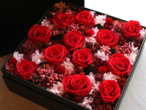 Preserved Flower Dozen Roses Remake Box Arrangement