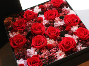 Preserved Flower Dozen Roses Remake Box Arrangement