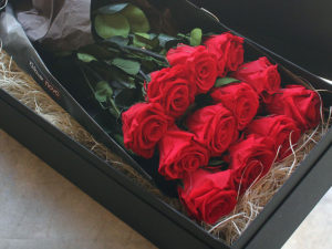 Preserved Flower Dozen Roses Box Bouquet