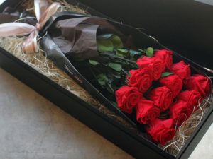 Preserved Flower Dozen Roses Box Bouquet