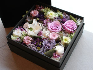 Preserved Flower Box Arrangement | プリザーブドフラワー・ボックスアレンジメント