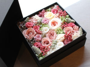 Preserved Flower Box Arrangement | プリザーブドフラワー・ボックスアレンジメント