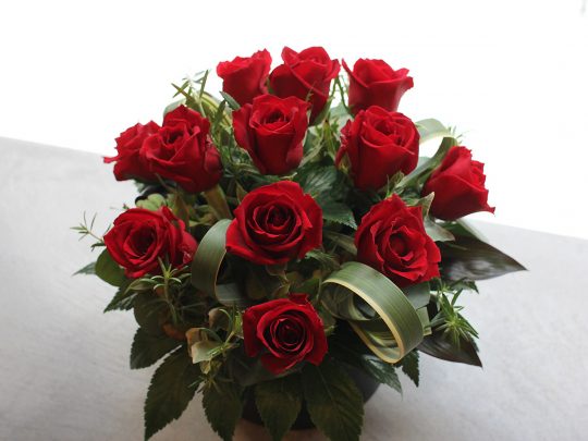 Dozen Rose Arrangement