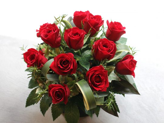 Dozen Rose Arrangement