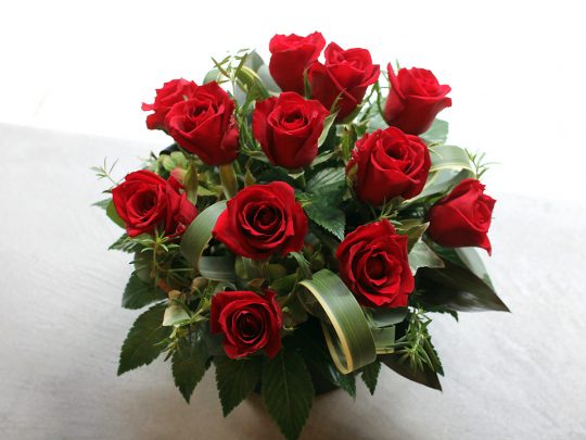 Dozen Rose Arrangement